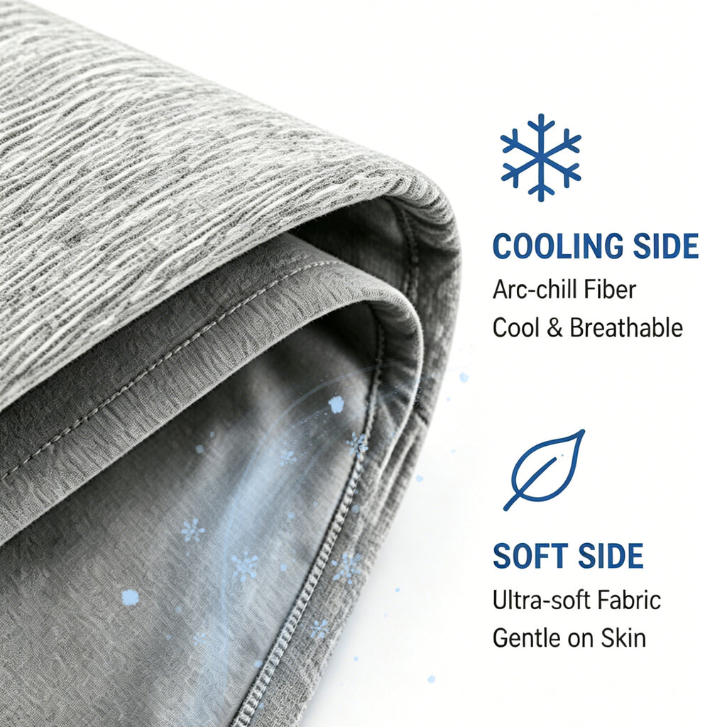 Cooling Blanket 60''x80''，Cold Blanket for Hot Sleepers,Lightweight Breathable, Instant Cool Fabric,Thin Summer Cooling Blanket for Couch, Bed & Travel,Portable with Drawstring Bag，Gray