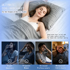 Cooling Blanket 60''x80''，Cold Blanket for Hot Sleepers,Lightweight Breathable, Instant Cool Fabric,Thin Summer Cooling Blanket for Couch, Bed & Travel,Portable with Drawstring Bag，Gray
