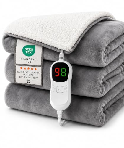 AEPINBH Pure Flannel Heated Blanket — Gray — product image 2