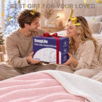 AEPINBH Flannel & Sherpa Electric Heated Blanket