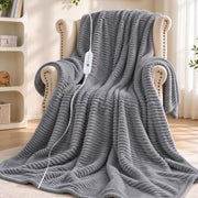 AEPINBH Flannel & Sherpa Electric Heated Blanket