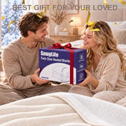 AEPINBH Flannel & Sherpa Electric Heated Blanket