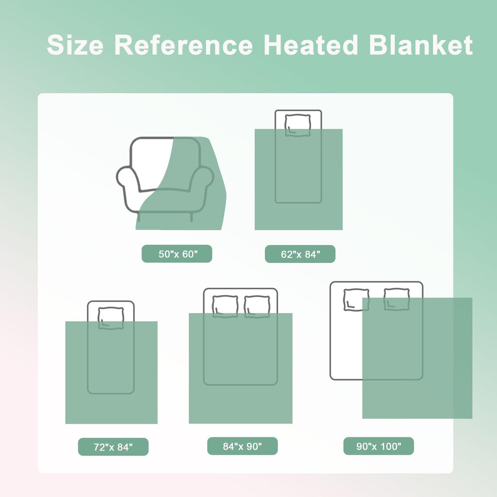 AEPINBH Soft Faux Rabbit Fur Bubble Electric Heated Blanket