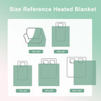 AEPINBH Soft Faux Rabbit Fur Bubble Electric Heated Blanket