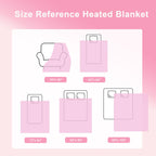 AEPINBH Soft Faux Rabbit Fur Bubble Electric Heated Blanket