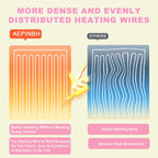AEPINBH Soft Faux Rabbit Fur Bubble Electric Heated Blanket