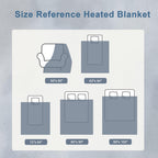 AEPINBH Soft Faux Rabbit Fur Bubble Electric Heated Blanket