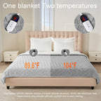 AEPINBH Soft Checked Flannel Electric Heated Blanket