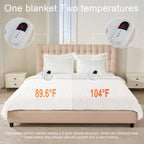 AEPINBH Soft Checked Flannel Electric Heated Blanket