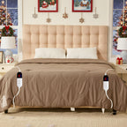 AEPINBH Electric Heated Blanket with Dual Controls, 10 Time Settings & 6 Heat Settings