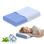 Cervical Pillow for Neck Pain Relief, 3.9 Inch Cooling Memory Foam Pillow, Ergonomic Support Pollow for Side and Back Sleepers
