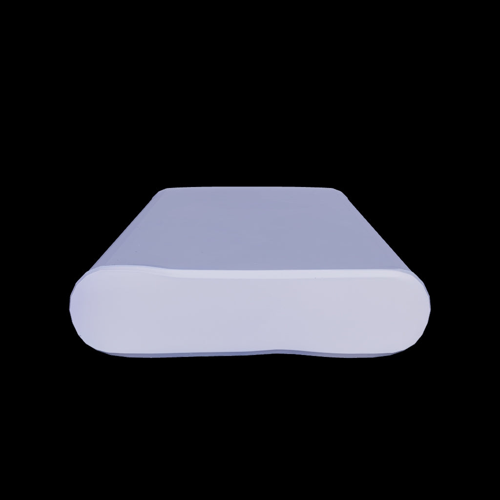 AEPINBH blue cervical memory-foam pillow 3D model showing the contoured pillow shape